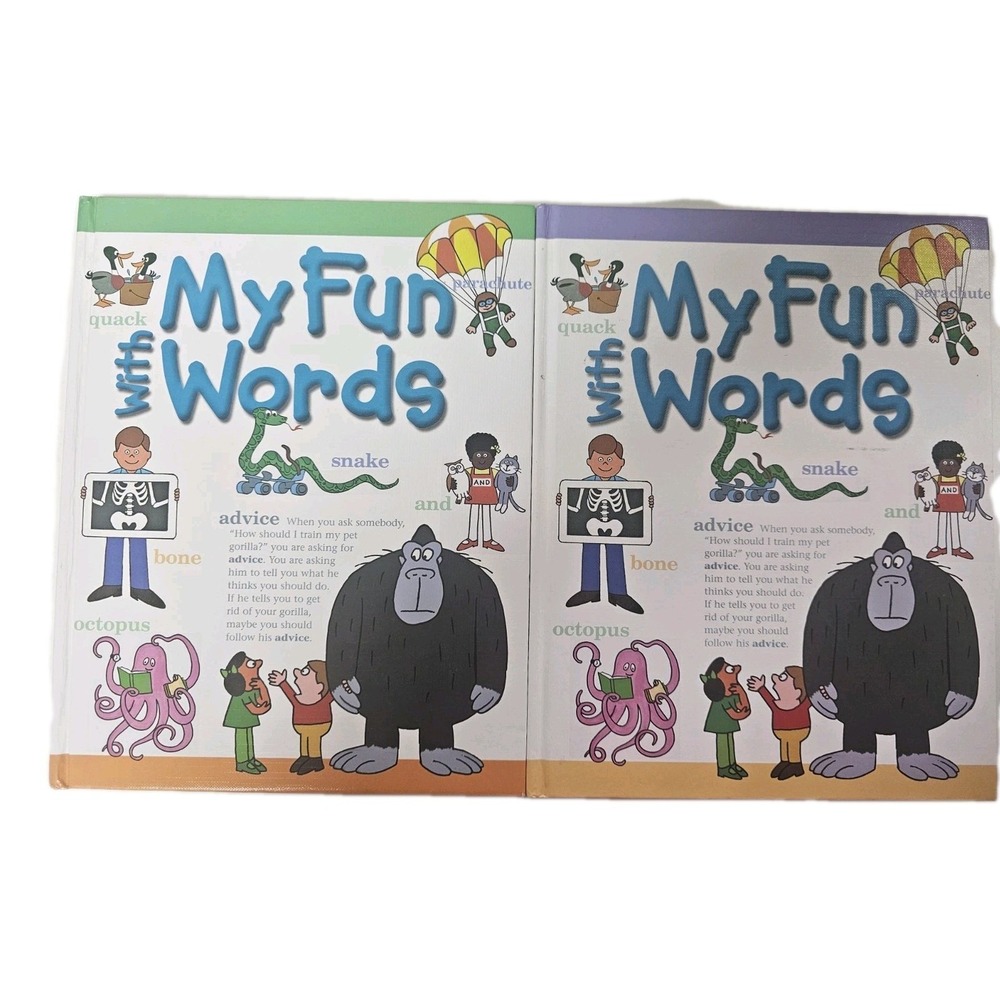 My Fun With Words Dictionary Hardcover Books 1 & 2